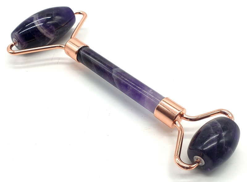 Double Rouleau de Massage Améthyste
