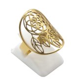 Bague Inox plaquée Or Attrape-rêves