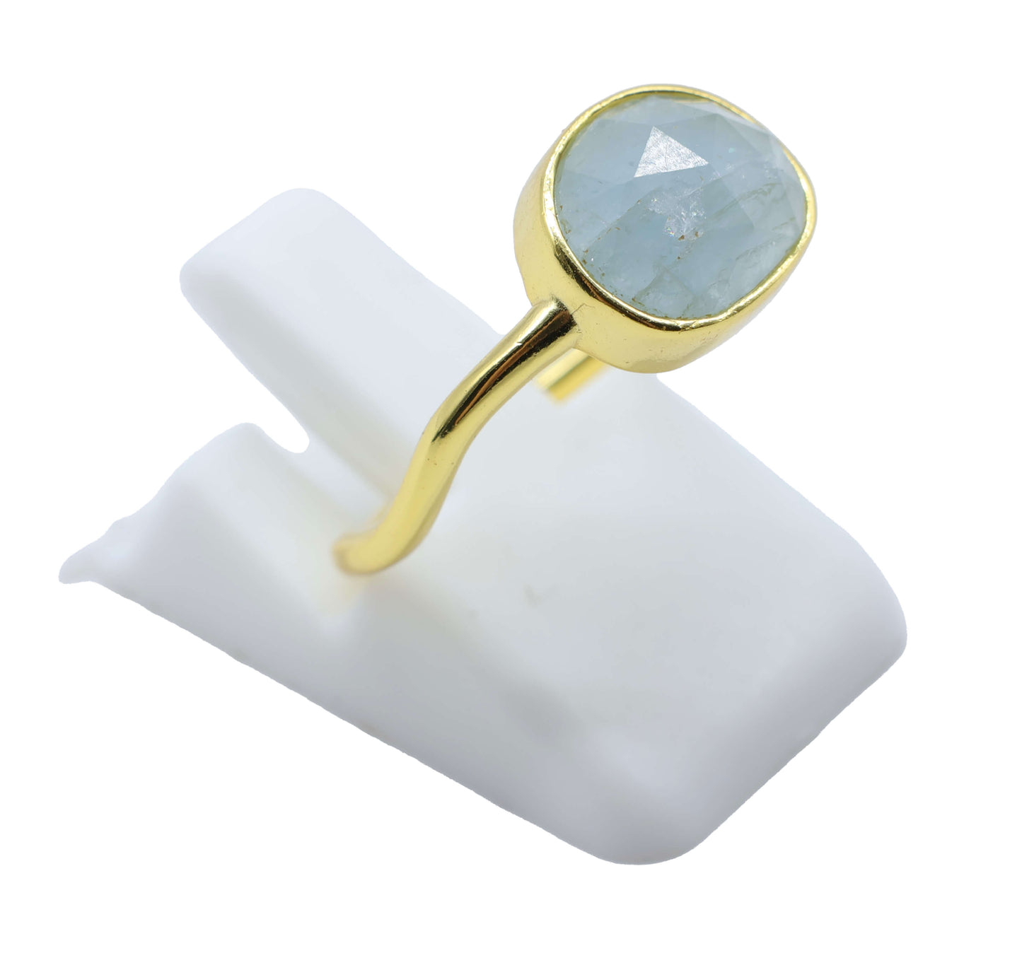 Bague Argent 925 Aigue Marine Design