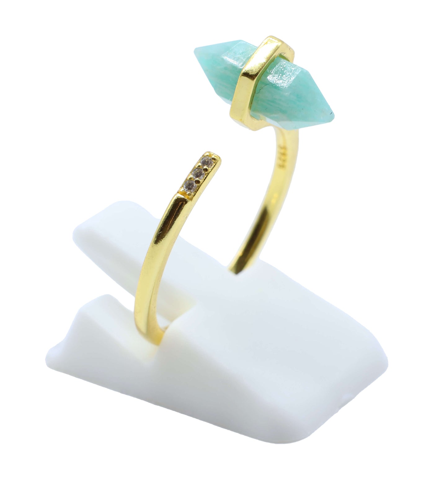 Bague Argent 925 Amazonite Pointe