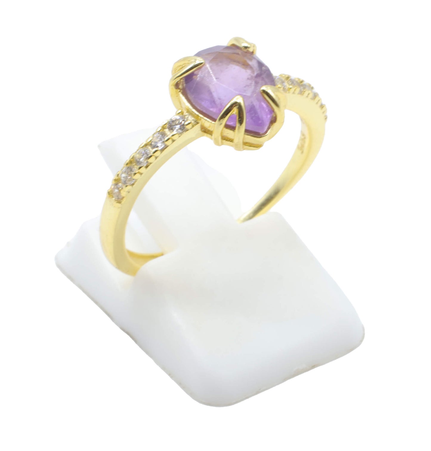 Bague Argent 925 Améthyste Goutte