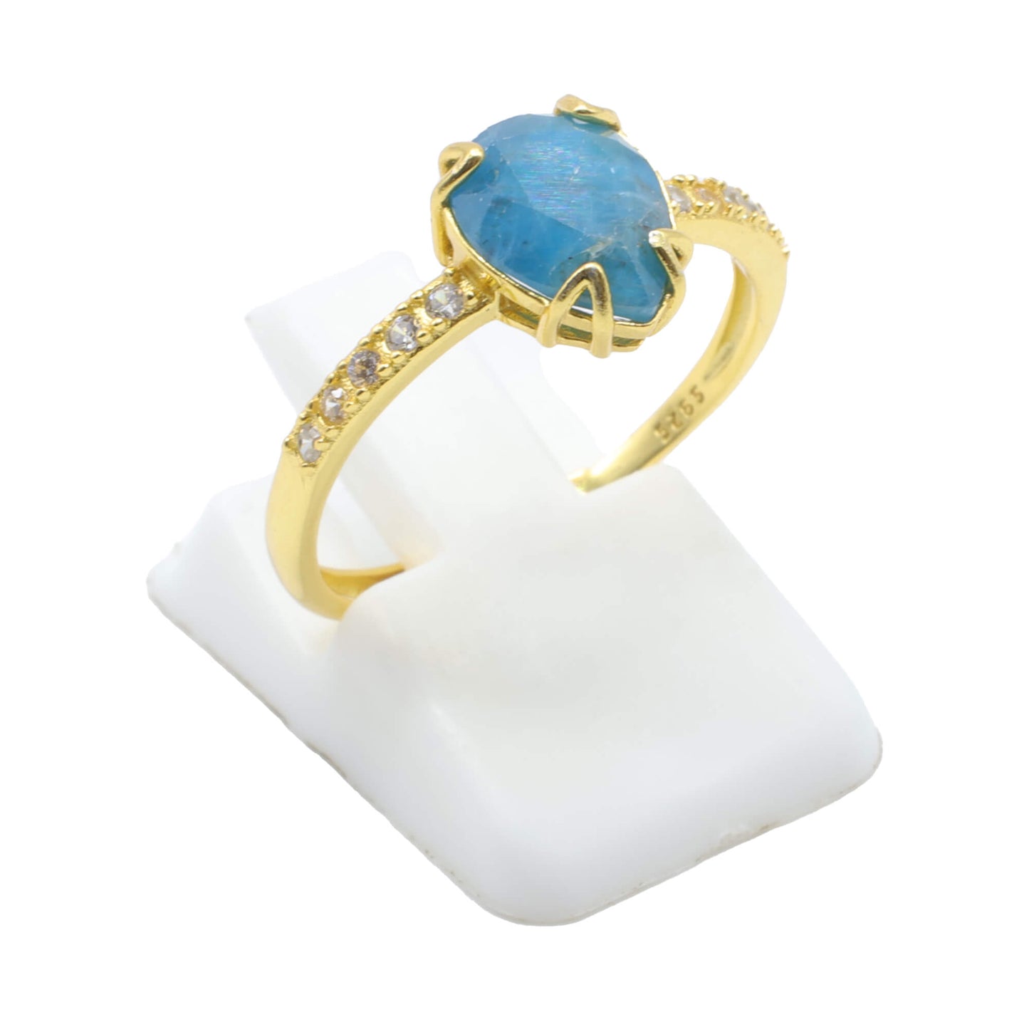 Bague Argent 925 Apatite Goutte