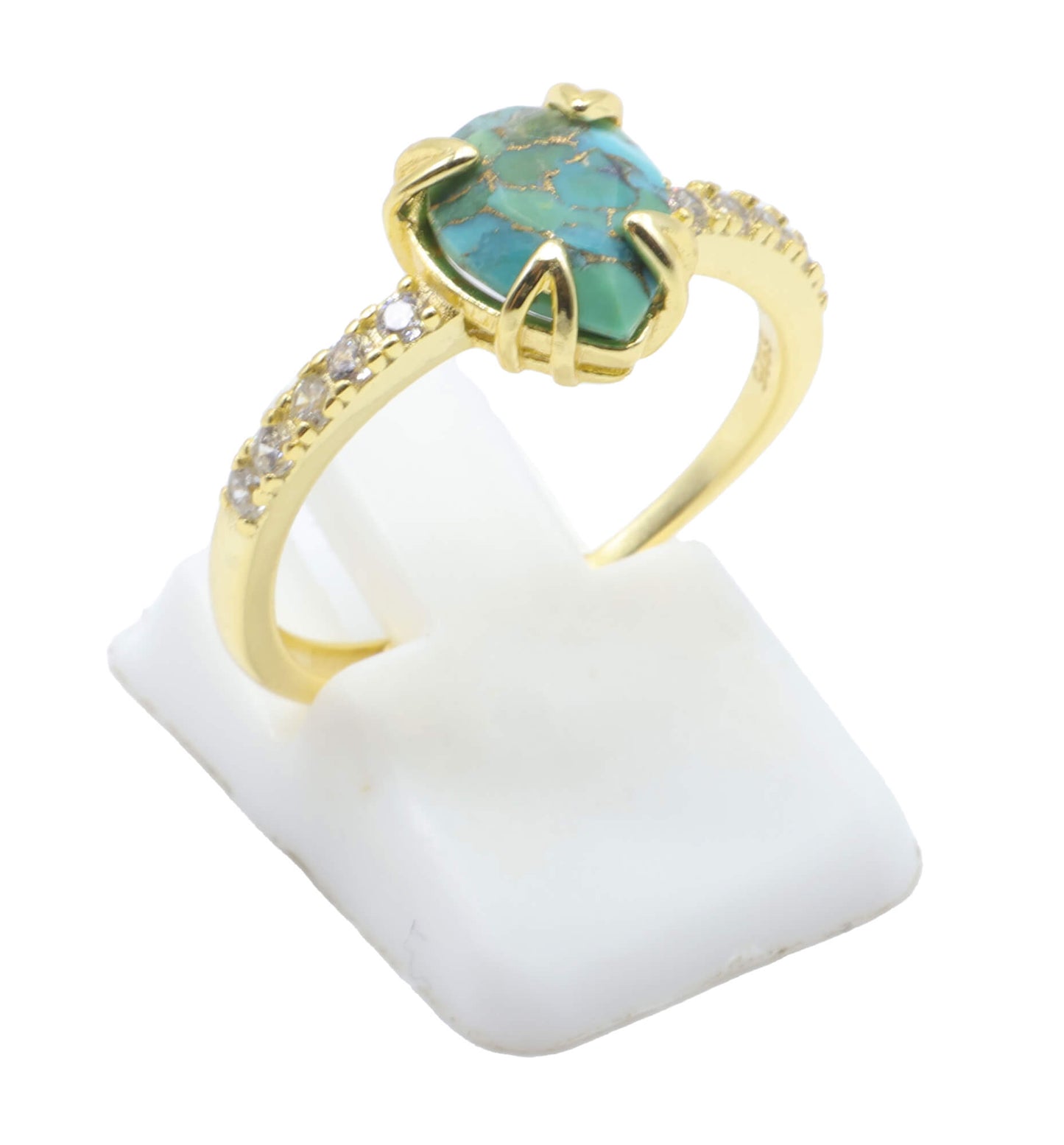 Bague Argent 925 Turquoise Goutte