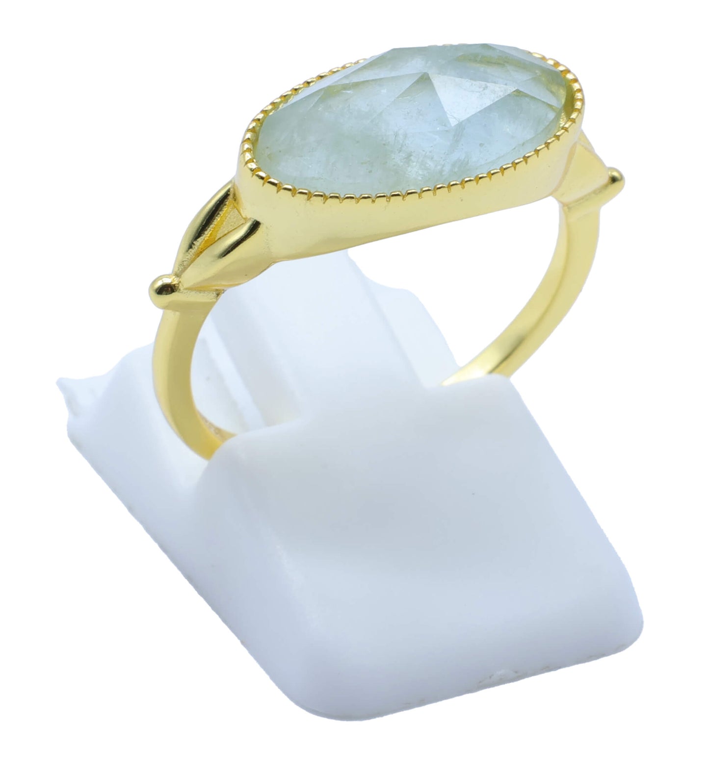 Bague Argent 925 Aigue Marine Ovale