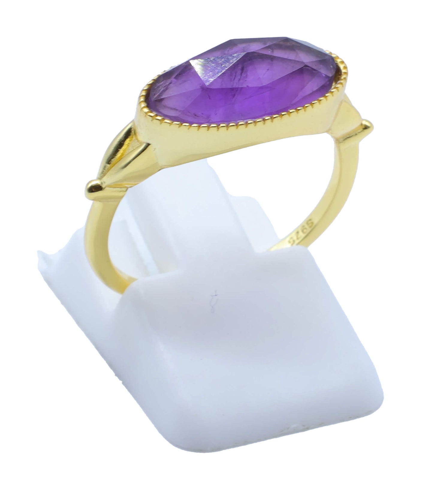 Bague Argent 925 Améthyste Ovale