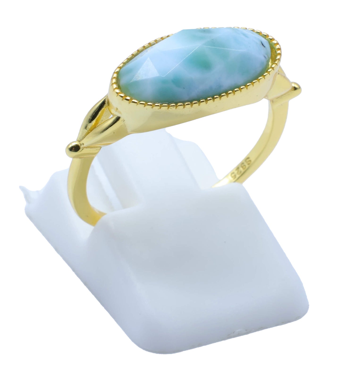 Bague Argent 925 Larimar Ovale