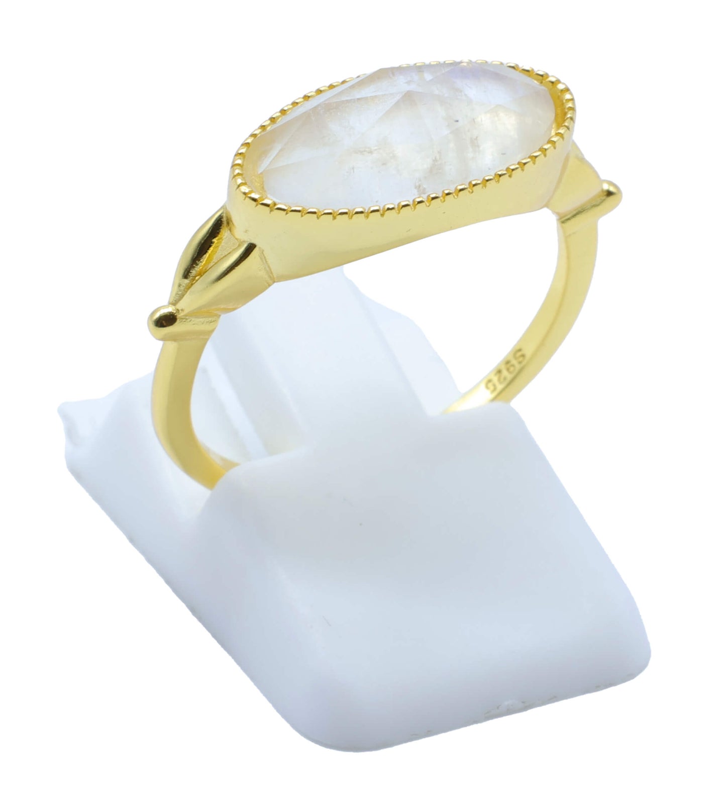 Bague Argent 925 Pierre de Lune Ovale