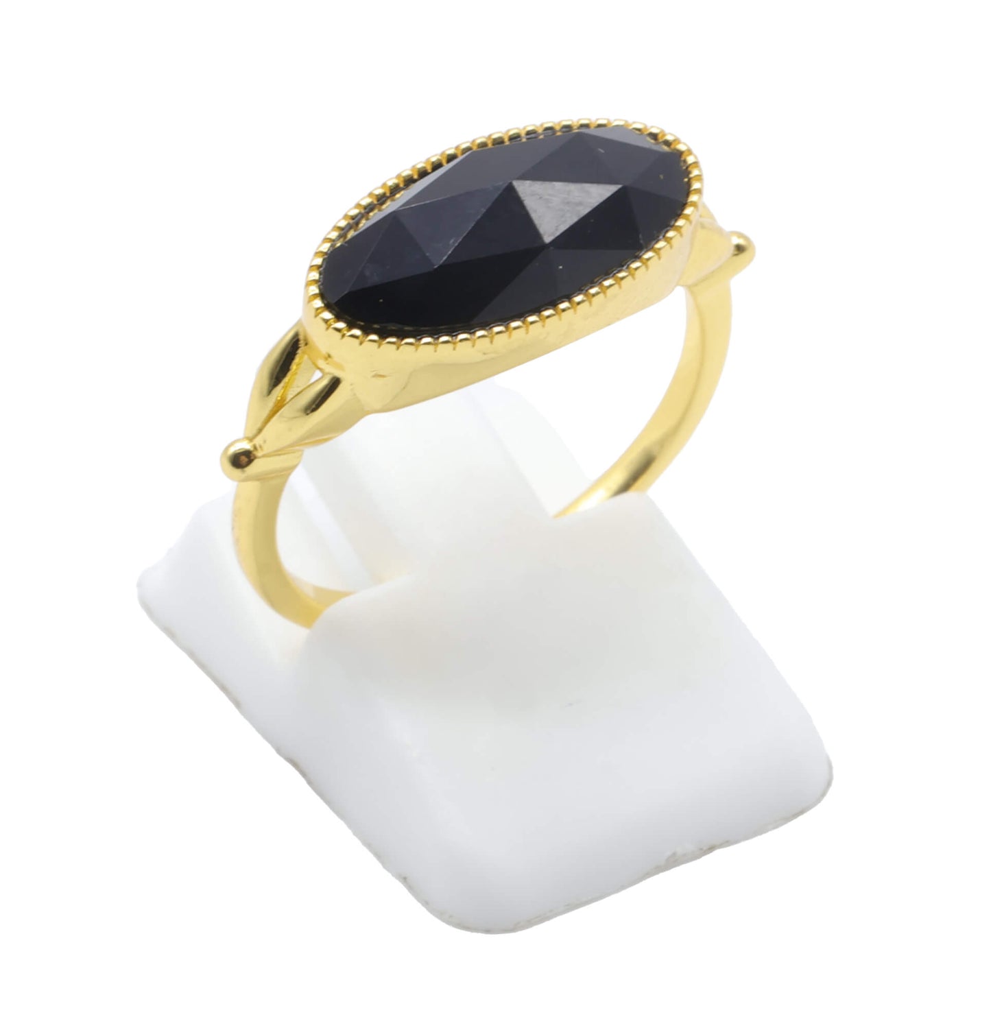 Bague Argent 925 Onyx Ovale