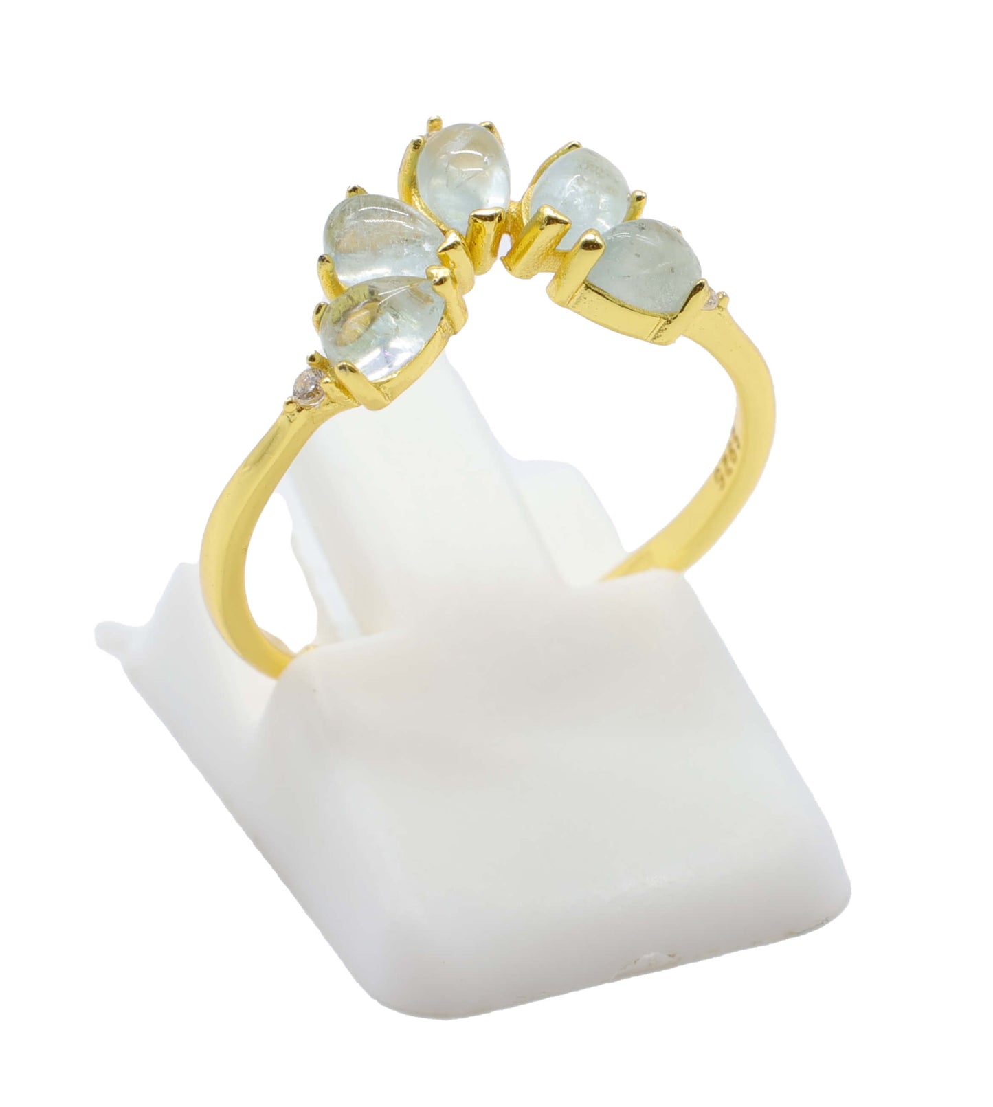 Bague Argent 925 Aigue Marine Diadème