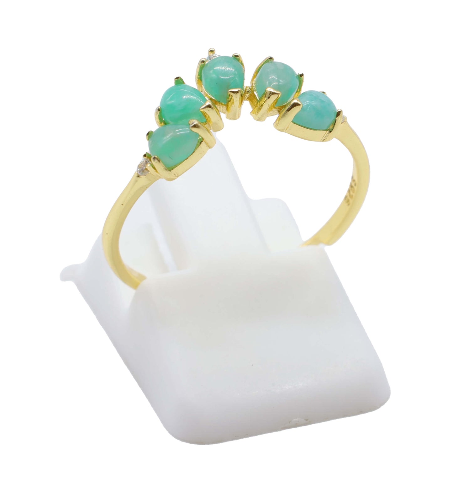 Bague Argent 925 Amazonite Diadème