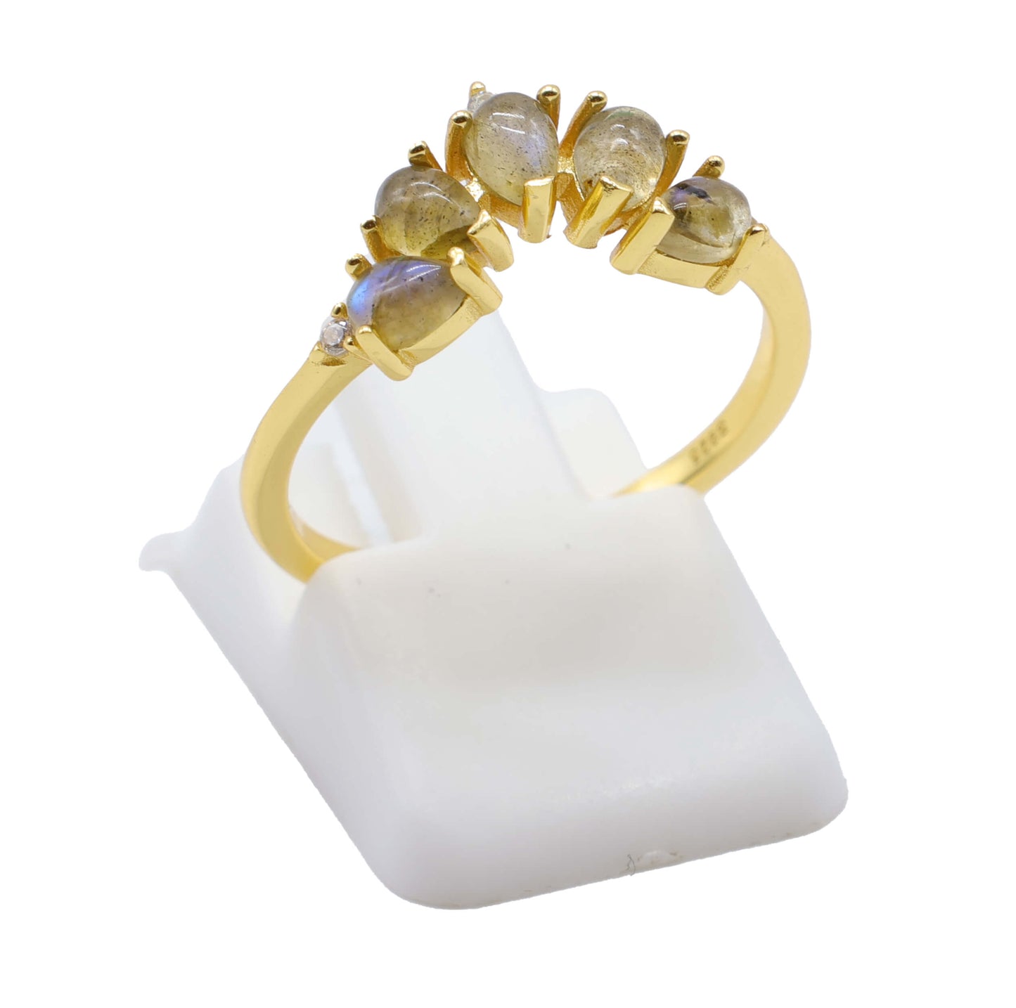 Bague Argent 925 Labradorite Diadème