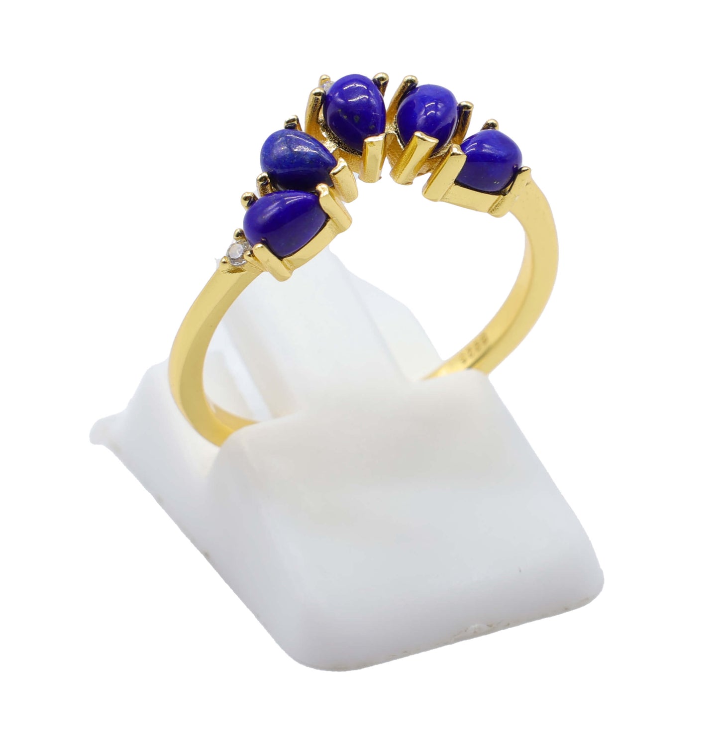 Bague Argent 925 Lapis Lazuli Diadème