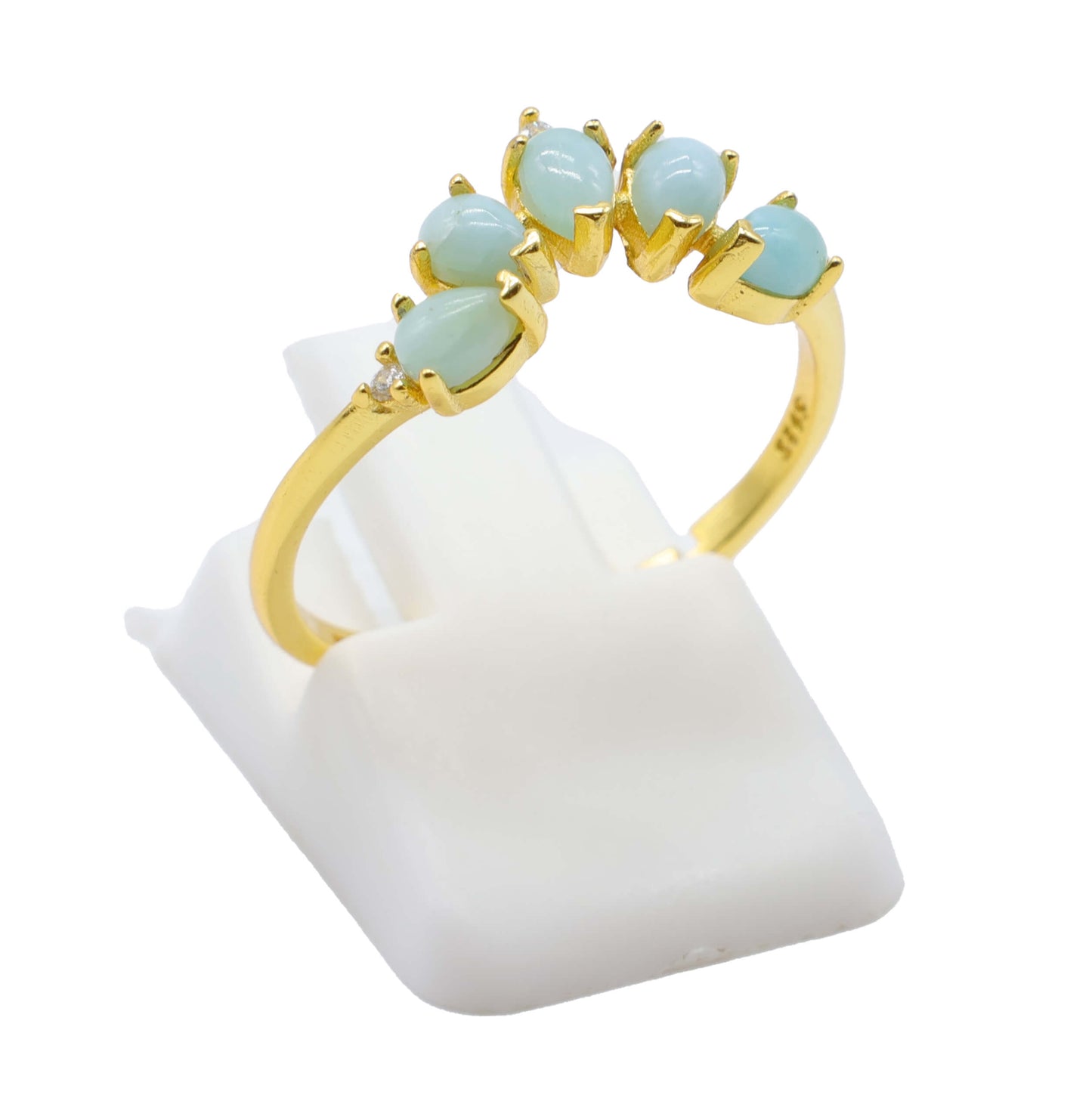 Bague Argent 925 Larimar Diadème