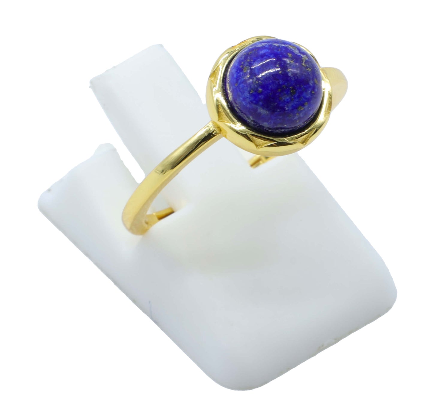 Bague Argent 925 Lapis Lazuli Ronde