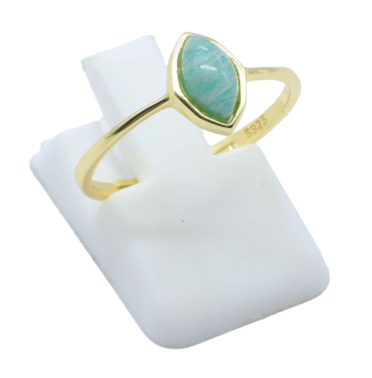 Bague Argent 925 Amazonite Marquise