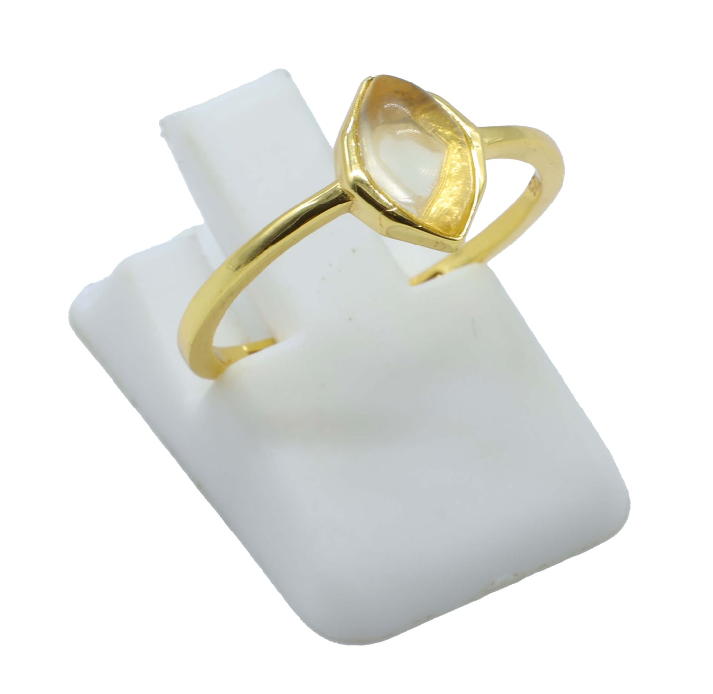 Bague Argent 925 Citrine Marquise