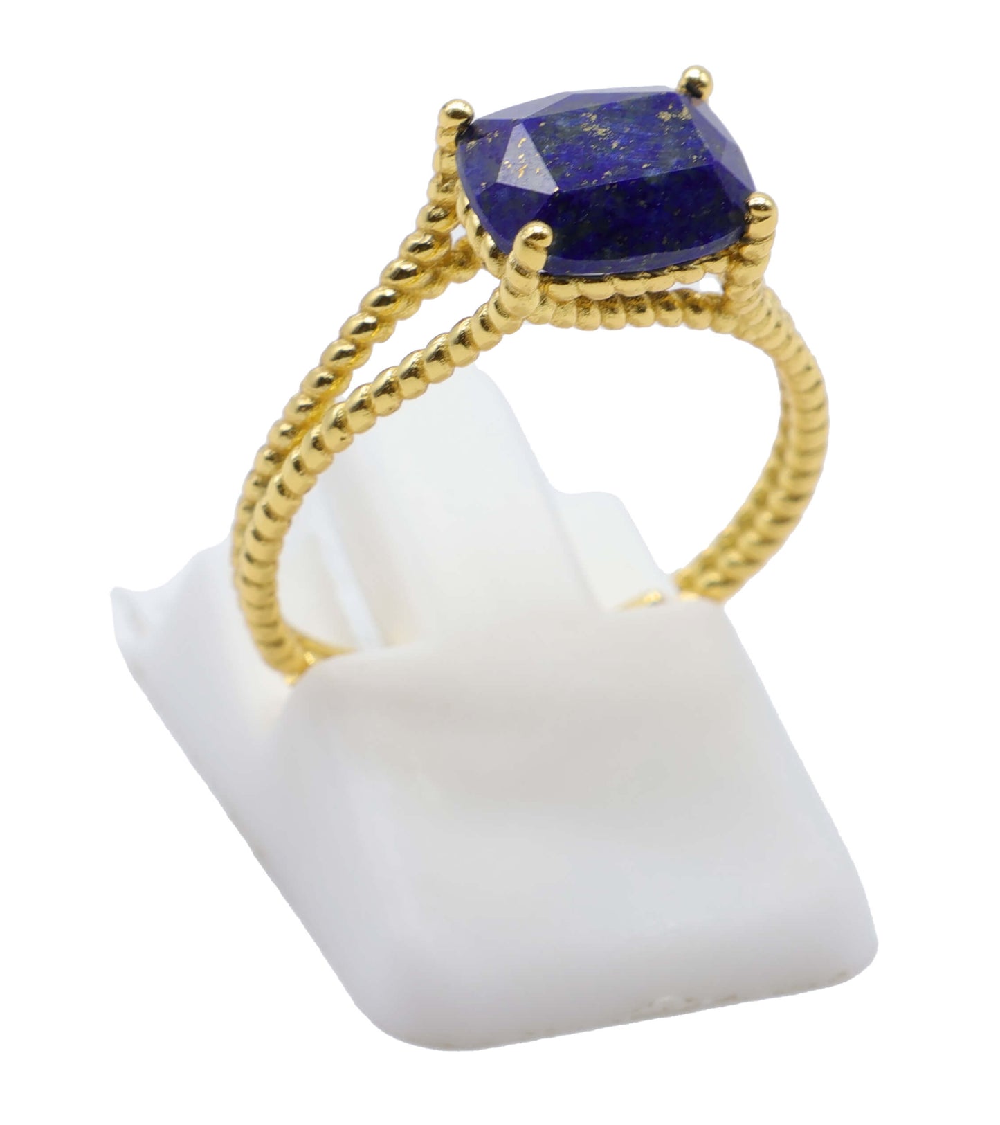 Bague Argent 925 Lapis Lazuli Rectangle