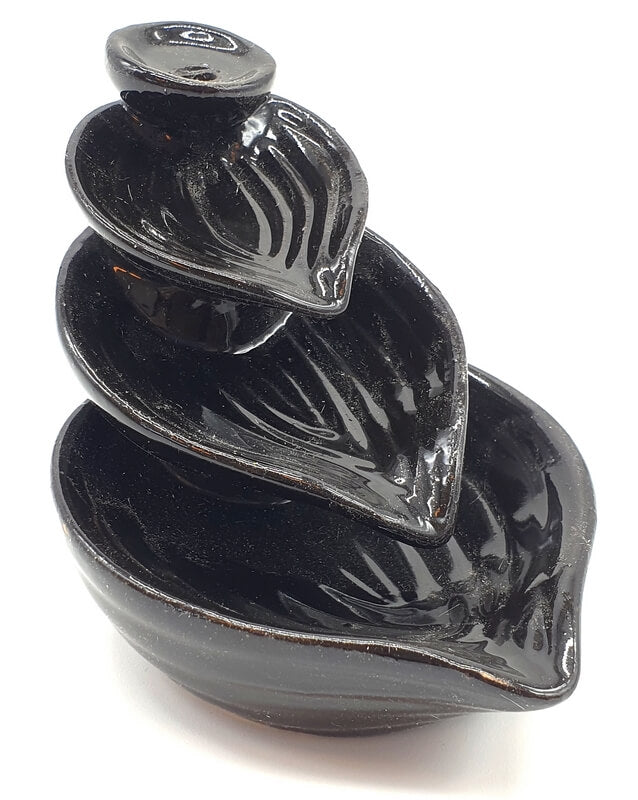 Porte-Encens Backflow Céramique Cascade Feuilles