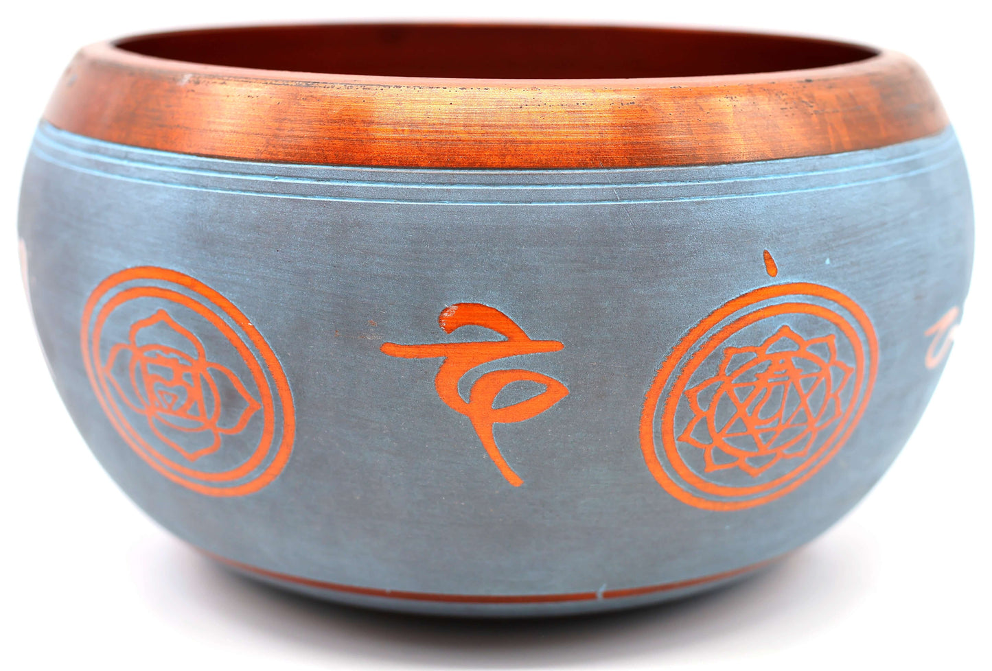 Bol Chantant Tibétain Aluminium Chakras 550g