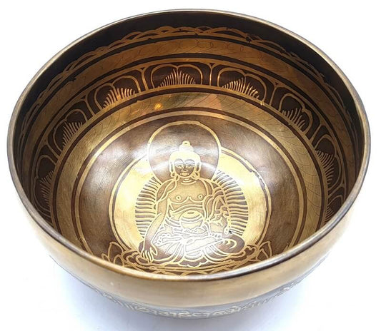 Bol Chantant Tibétain Bouddha 15cm