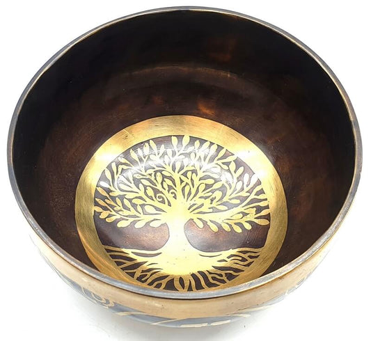 Bol Chantant Tibétain Arbre de Vie 15cm