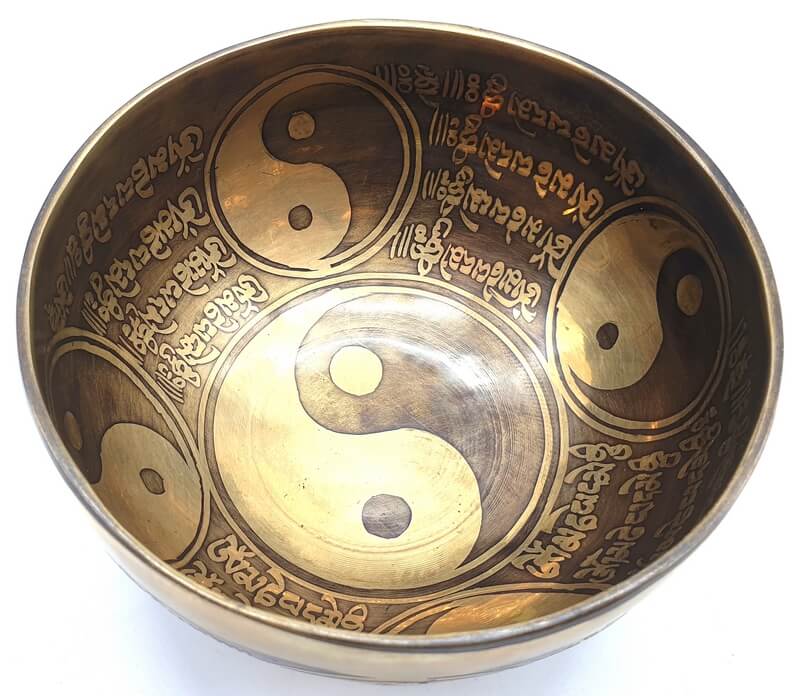 Bol Chantant Tibétain Yin-Yang Multi 15cm