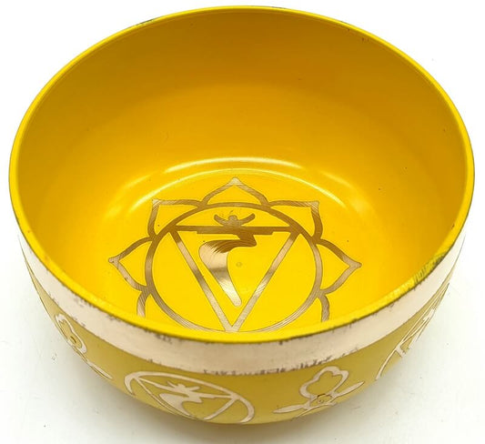 Bol Chantant Aluminium Chakra Plexus Solaire 12cm
