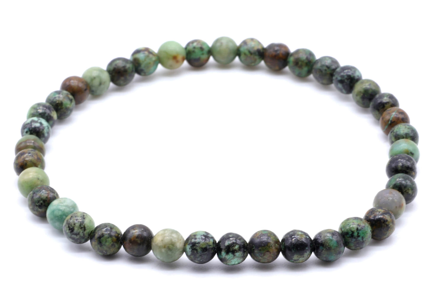 Bracelet Turquoise Africaine perles 4mm