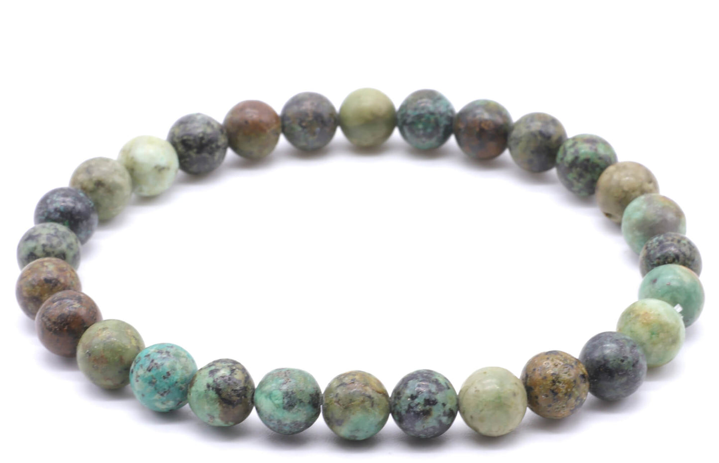 Bracelet Turquoise Africaine perles 6mm