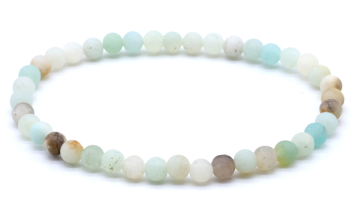 Bracelet Amazonite Multi perles 4mm