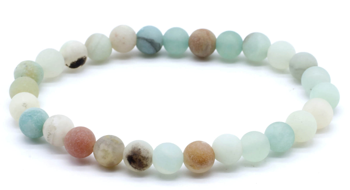 Bracelet Amazonite Multi perles 6mm