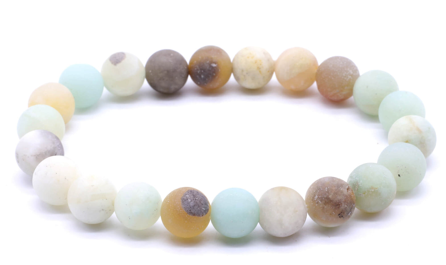 Bracelet Amazonite multi perles 8mm
