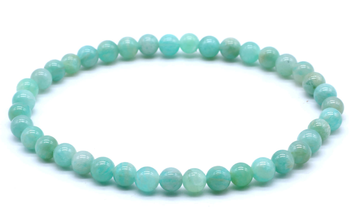 Bracelet Amazonite 'AA' perles 4mm