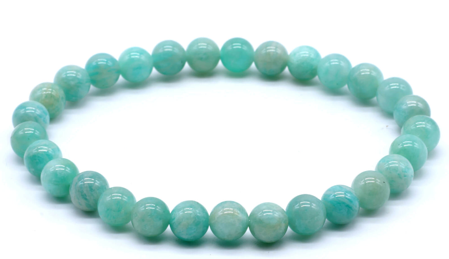 Bracelet Amazonite 'AA' perles 6mm
