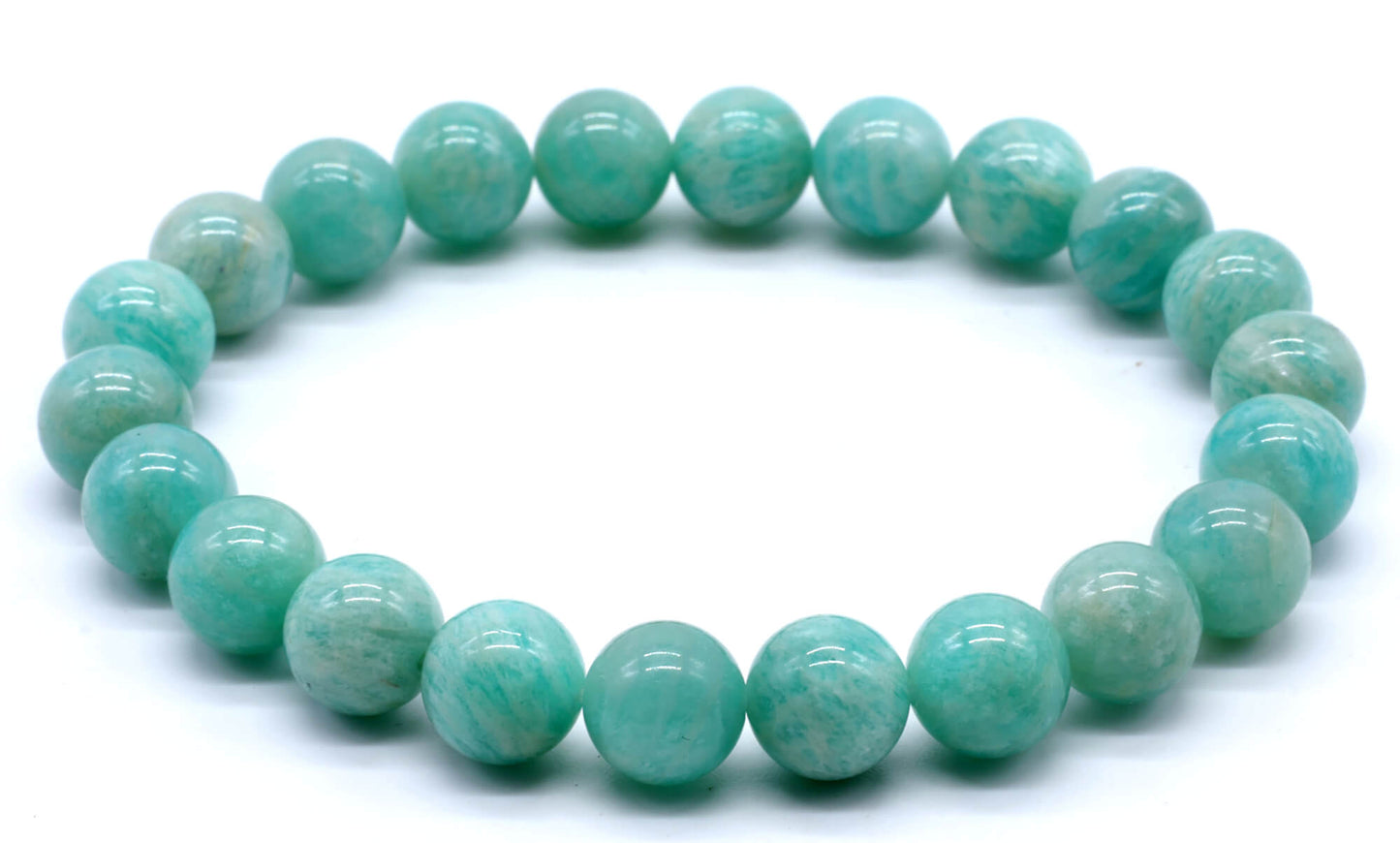 Bracelet Amazonite 'AA' perles 8mm