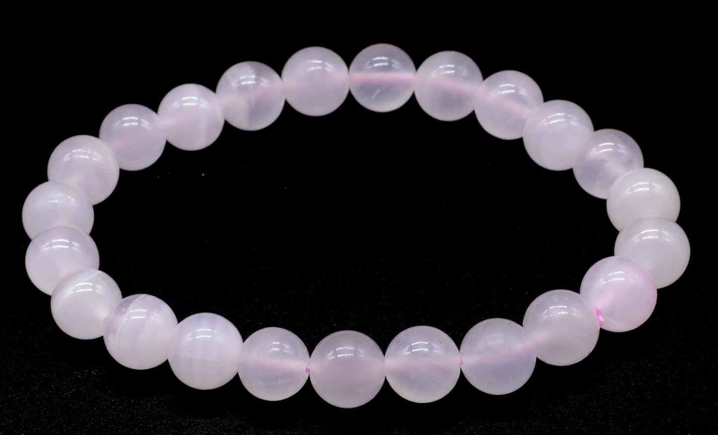 Bracelet Calcite Rose perles 8mm