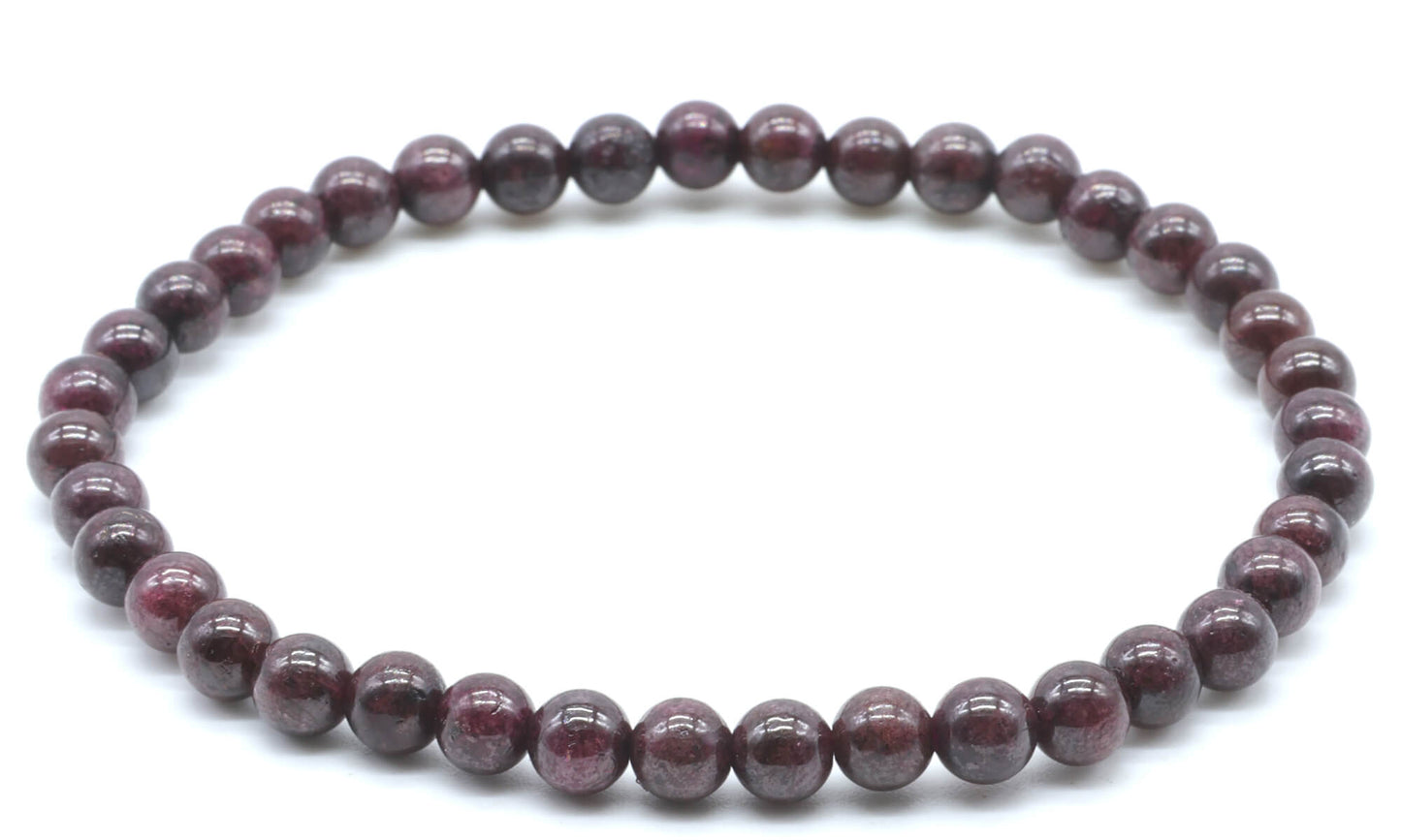 Bracelet Grenat perles 4mm