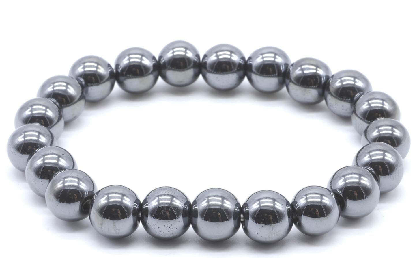 Bracelet Hematite perles 10mm