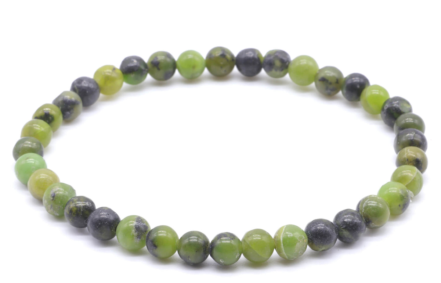 Bracelet Jade Néphrite perles 4mm