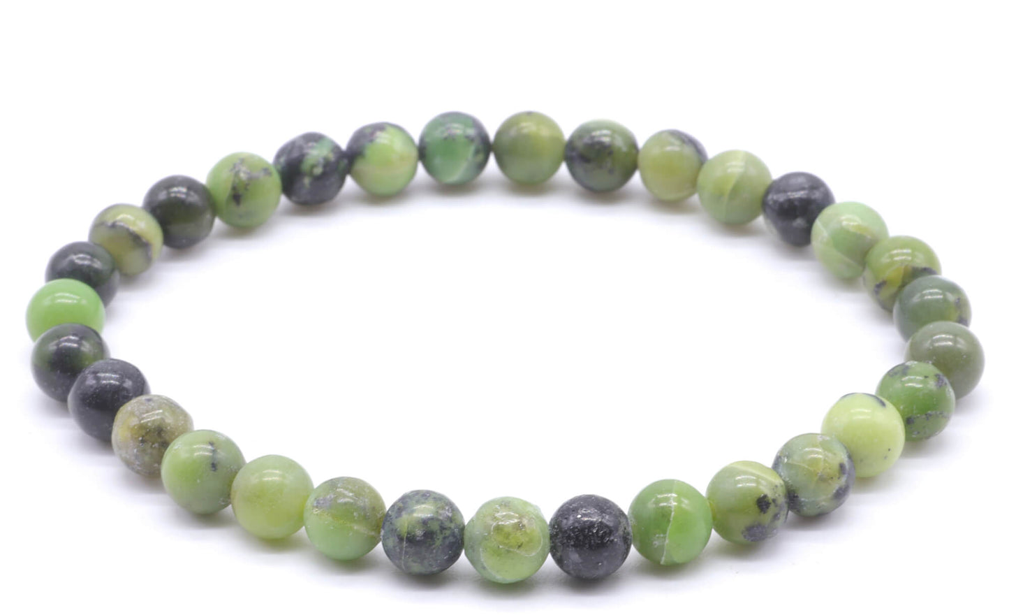 Bracelet Jade Néphrite perles 6mm