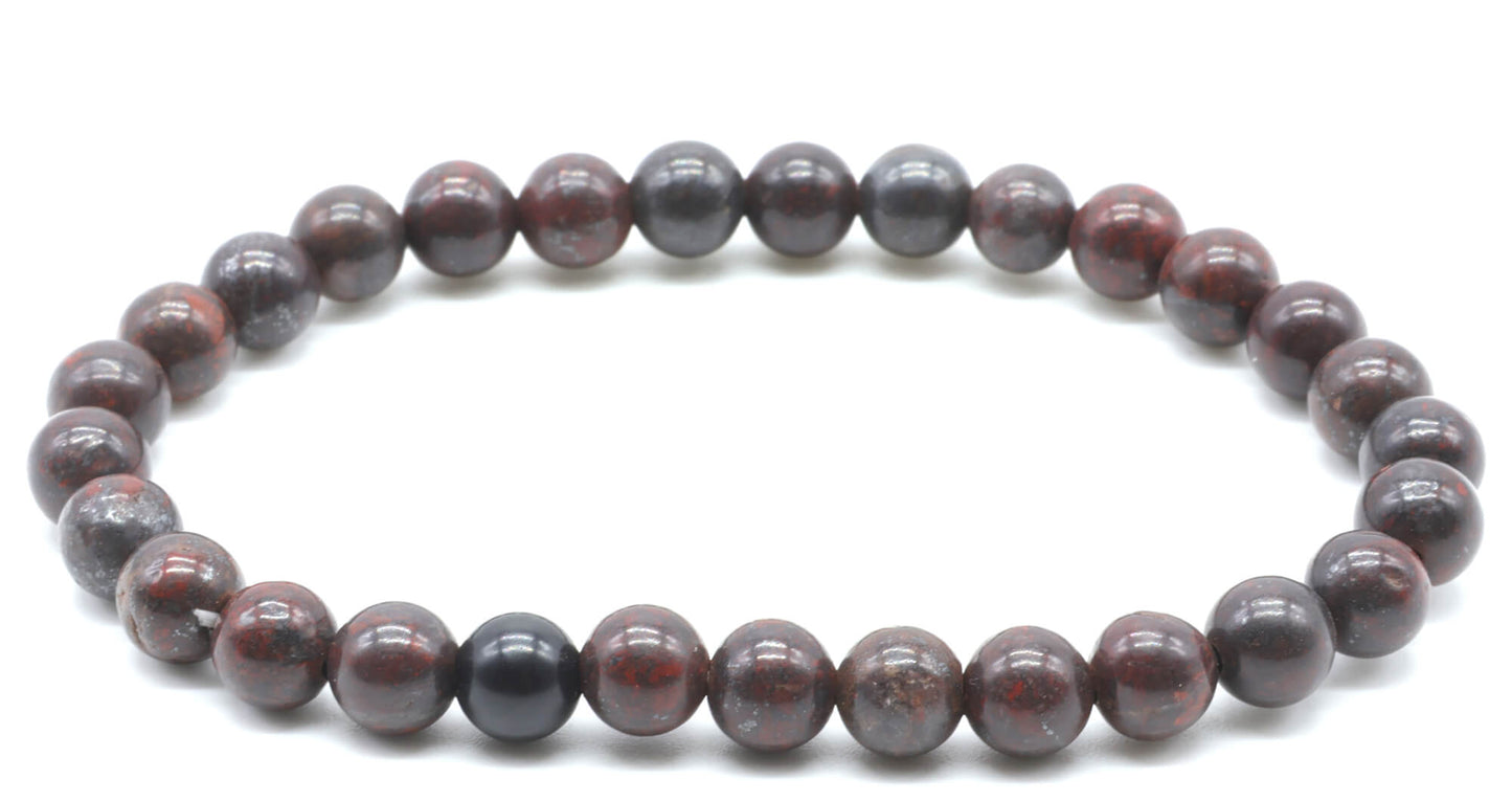 Bracelet Jaspe Arc-en-ciel perles 6mm