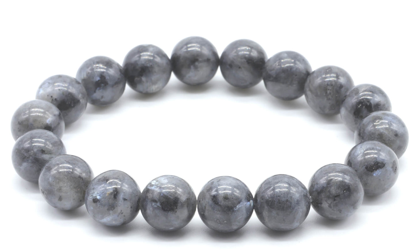 Bracelet Larvikite perles 10mm