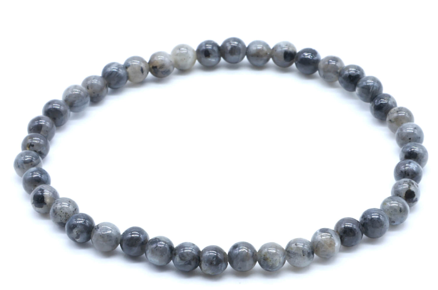 Bracelet Larvikite perles 4mm