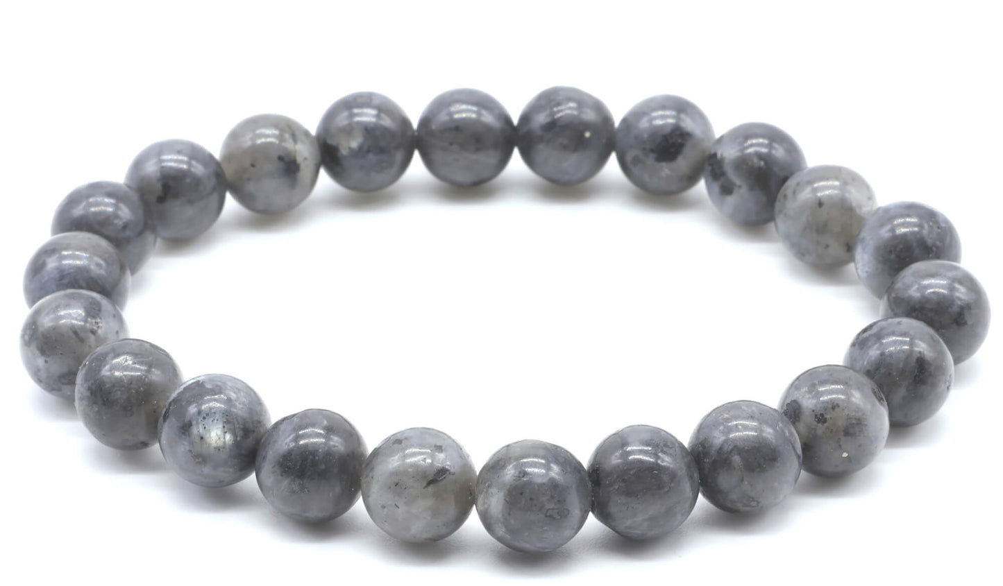 Bracelet Larvikite perles 8mm