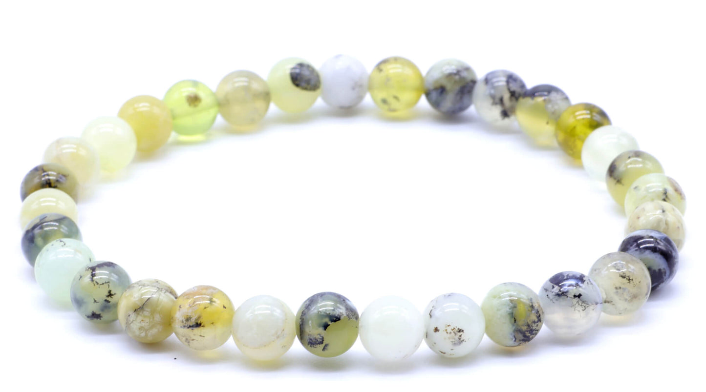 Bracelet Opale Verte perles 6mm