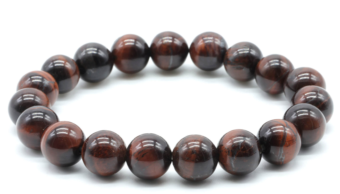 Bracelet Oeil de Taureau perles 10mm