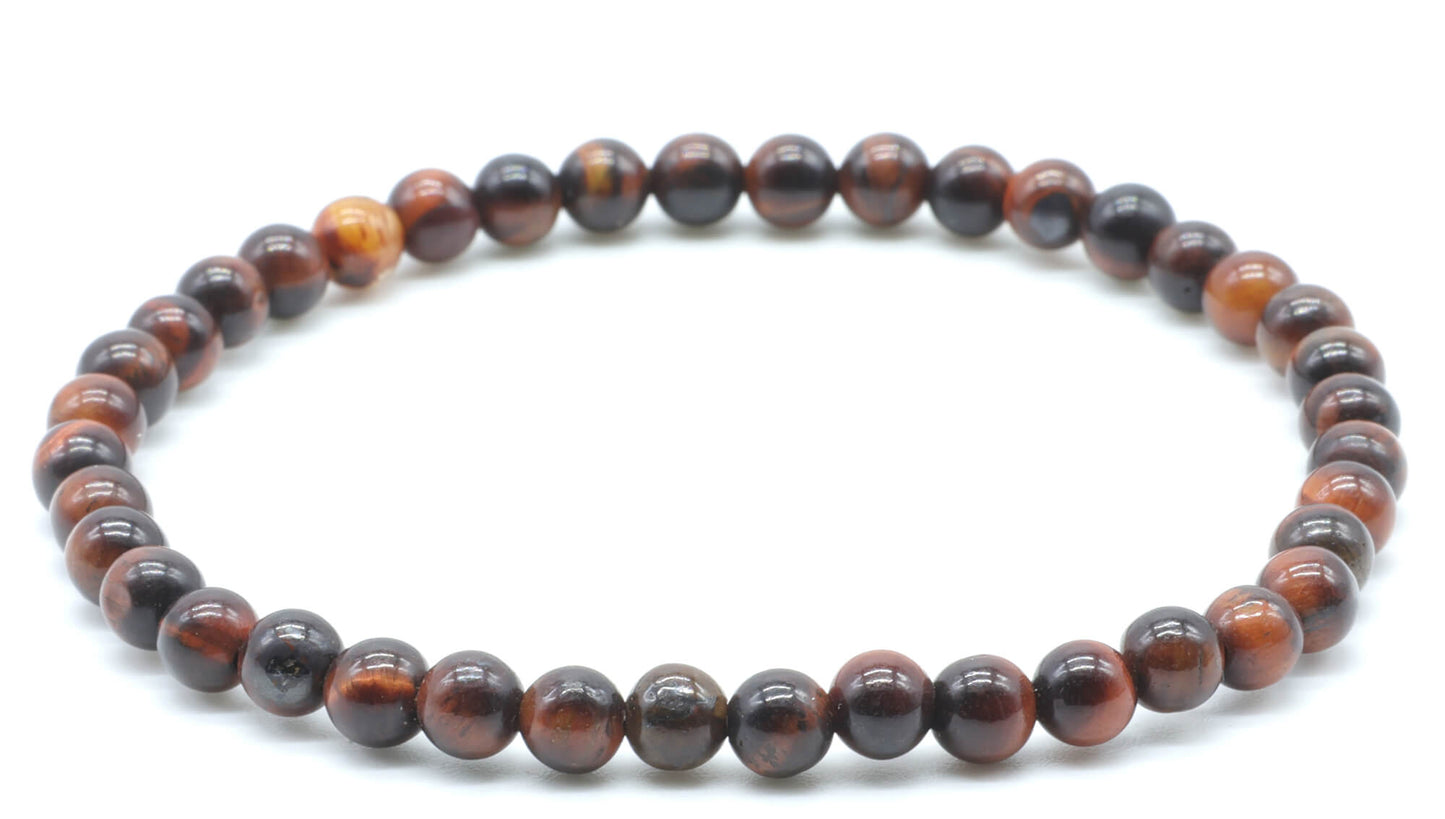 Bracelet Oeil de Taureau perles 4mm