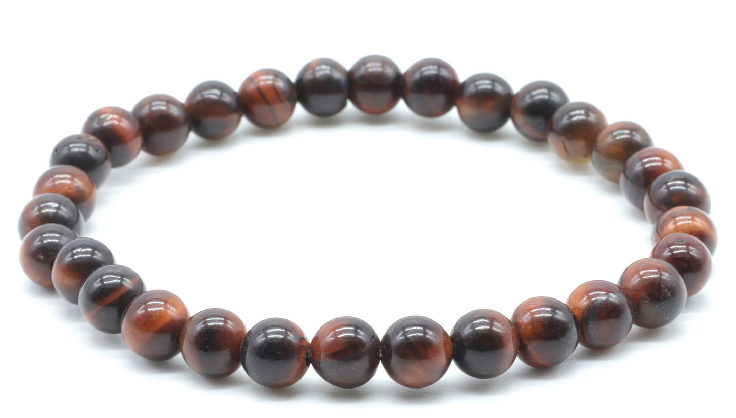 Bracelet Oeil de Taureau perles 6mm