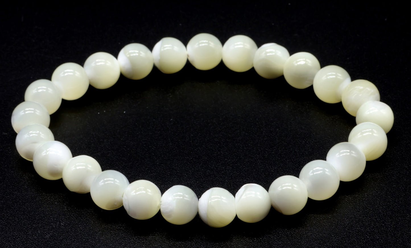 Bracelet 'Mother of Pearl' perles 8mm