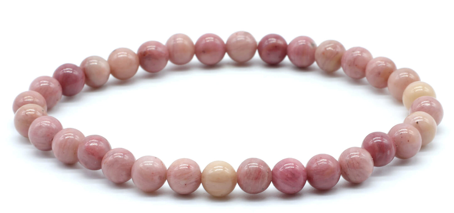 Bracelet Rhodonite Unie perles 6mm
